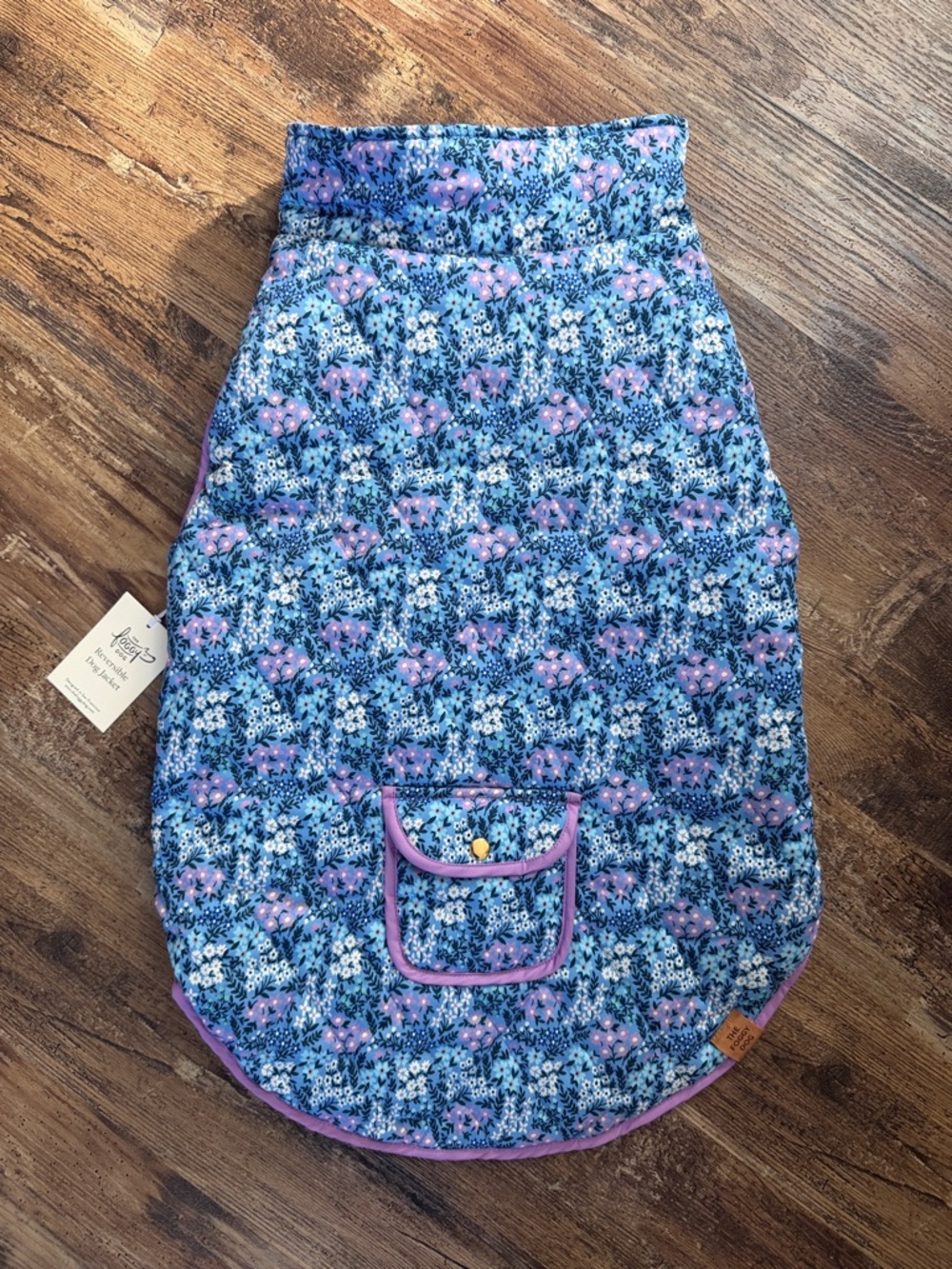 The Foggy Dog Mini Meadow Reversible Dog Jacket